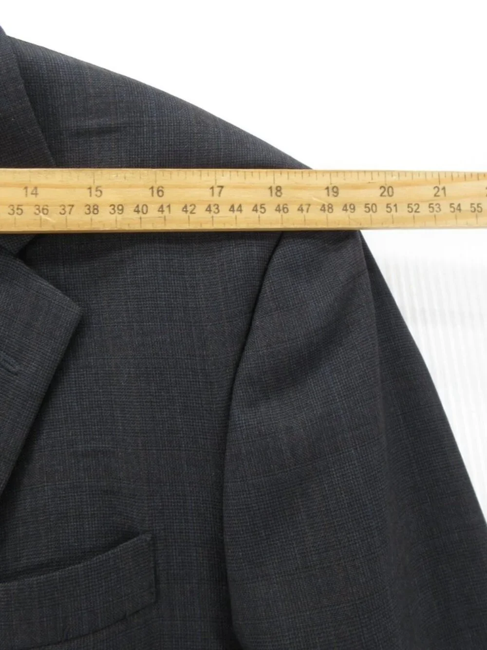 Jos A Bank Sport Coat 40 Blazer Wool Micro Plaid Business Jacket Lined